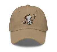 PEANUTS Golf Bestickte Dad Hat - Offiziell lizenzierte Snoopy Golfkappe, Verstellbare Baumwolle Baseballmütze für Männer & Frauen, Khaki