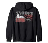 Peanuts Graffiti Snoopy Hundehaus Cool 90er Jahre Urban Art Schablone Kapuzenjacke