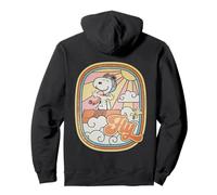 Peanuts Groovy Vibes Snoopy Woodstock Flying Ace 70er Flieger Pullover Hoodie