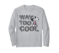 Peanuts Joe Cool Snoopy Way Too Graffiti Schablone Art Urban Langarmshirt