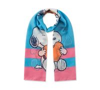 Peanuts Schal aus recyceltem Polyester mit Snoopy-Motiven blau - Gr. - one size