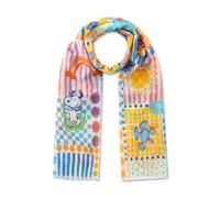 CODELLO PRINTED SCARF COTTON PEANUTS PATTER - 70X180CM