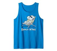 Peanuts Snoopy Beach Vibes für die ganze Familie! Tank Top, Herren, Saphir, XL