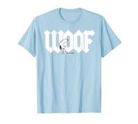 Peanuts Snoopy Belling Dog Woof Best Friend BFF Classic Logo T-Shirt