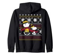 Peanuts Snoopy Charlie Brown Klassisches Weihnachtsmuster Kapuzenjacke