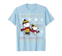 Peanuts Snoopy Charlie Brown Klassisches Weihnachtsmuster T-Shirt