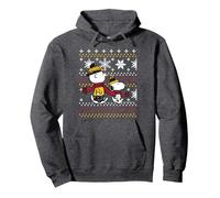 Peanuts - Snoopy Charlie Brown Wintertime Weihnachten Pullover Hoodie, Unisex für Erwachsene, Anthrazit Meliert, M