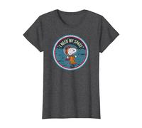 Peanuts Snoopy ich Brauche Meinen Platz T-Shirt, Damen, Anthrazit Meliert, 3XL