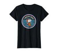 Peanuts Snoopy ich Brauche Meinen Platz T-Shirt, Damen, Schwarz, 3XL