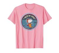 Peanuts Snoopy ich Brauche Meinen Platz T-Shirt, Herren, Rosa, 3XL