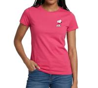 Peanuts Snoopy mit Herz Brustmotiv Frauen T-Shirt