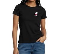 Peanuts Snoopy mit Herz Brustmotiv Frauen T-Shirt