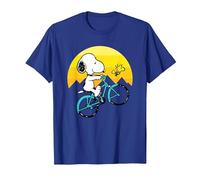 Peanuts - Snoopy Sping Biking T-Shirt, Herren, Königsblau, L