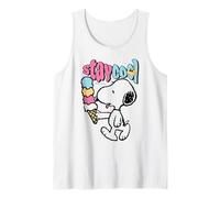 Peanuts Snoopy Stay Cool Ice Cream Lazy Summer Classic Days Tank Top