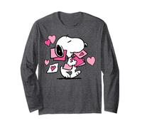 Peanuts Snoopy Valentine's Day Letters Langarmshirt