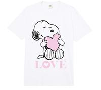 Peanuts Snoopy Valentines Day Love Heart Cute BFF Classic Comfort Colors Adult Heavyweight T-Shirt