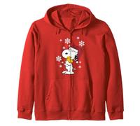 Peanuts Snoopy Woodstock BFF Cuddles Classic zu Weihnachten Kapuzenjacke