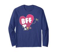 Peanuts Snoopy Woodstock BFF Pink Heart Classic Vintage Langarmshirt