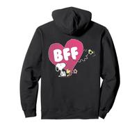 Peanuts Snoopy Woodstock BFF Pink Heart Classic Vintage Pullover Hoodie