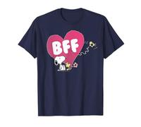 Peanuts Snoopy Woodstock BFF Pink Heart Classic Vintage T-Shirt