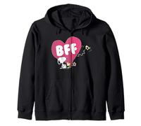 Peanuts Snoopy Woodstock BFF Pink Heart, Vintage-Klassiker Kapuzenjacke
