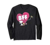 Peanuts Snoopy Woodstock BFF Pink Heart, Vintage-Klassiker Langarmshirt
