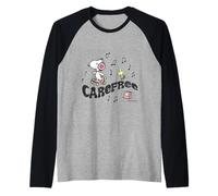 Peanuts Snoopy Woodstock Carefree Roller Vibes Skating 90er Jahre Raglan