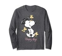 Peanuts Snoopy Woodstock Happy Days Best Friends Classic BFF Langarmshirt