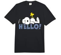Peanuts Snoopy Woodstock Hello Friends BFF Dog Lover Classic Comfort Colors Adult Heavyweight T-Shirt