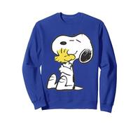 Peanuts Snoopy Woodstock Vintage Hug BFFs Love Retro 80er 90er Jahre Sweatshirt, Unisex für Erwachsene, Königsblau, XL