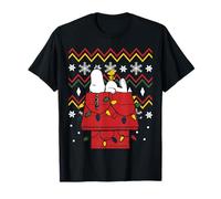 Peanuts Snoopy Woodstock Weihnachtsmuster Weihnachten BFF Classic T-Shirt