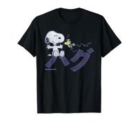 Peanuts Tokyo Snoopy Woodstock Japan umarmt Kanji Love BFF XO T-Shirt