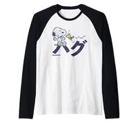 Peanuts Tokyo Snoopy Woodstock Japan umarmt Kanji Love XO BFF Raglan