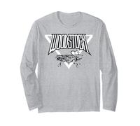 Peanuts Woodstock Rock Logo Festival Klassisches Vogelnest Langarmshirt