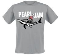Pearl Jam Shark Cowboy T-Shirt grau in XL