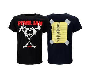 Pearl Jam Stickman T-Shirt - Offizielles Merchandise XL Schwarz