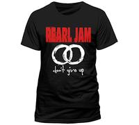 Pearl Jam - T-Shirt (Unisex-Xl) Never Give Up (Black)