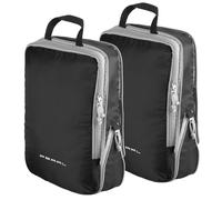 PEARL Kleidertaschen: 2er-Set Kompressions-Packtaschen für Handgepäck, Größe L, 37x27x7 cm (Koffer Organizer Kompression, Gepäcktasche, Umhängetasche)