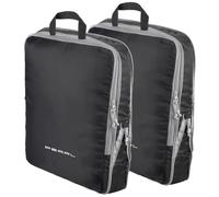 PEARL Koffertaschen: 2er-Set Kompressions-Packtaschen für Handgepäck, Größe XL, 45x37x8 cm (Packtaschen Koffer Kompression, Kofferorganizer, Umhängetasche)