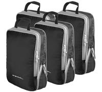 PEARL Kompressionstaschen: 4er-Set Kompressions-Packtaschen für Handgepäck, Größe L, 37x27x7 cm (Packtasche für Handgepäck-Koffer, Pack-Organizer, Umhängetasche)