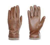 Lederhandschuhe PEARLWOOD "Daisy", Damen, Gr. 7, caramel, Schafsleder, Handschuhe, Touchscreenfähig - mit 10 Fingern bedienbar, Ziernähte (70861718-7) caramel