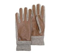 Lederhandschuhe PEARLWOOD "Smilla" Gr. 8, braun (caramel), Damen, Schafsleder, unifarben mit Farbeinsatz, Handschuhe, Original PEARLWOOD Edelstahlniete (40098965-8) caramel