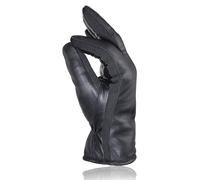 Lederhandschuhe PEARLWOOD "Will", Herren, Gr. 9.5, schwarz, Schafsleder, Biesen, unifarben, Handschuhe (38504720-9,5) schwarz