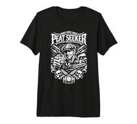 Peat Seeker Mann mit Schiebermütze Premium T-Shirt