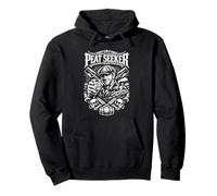 Peat Seeker Mann mit Schiebermütze und Whisky Pullover Hoodie