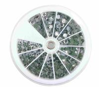 Pebaro Strass-Steine 0259-11 – kristall, 1.728 (4 Größen) für Piker P2–P5