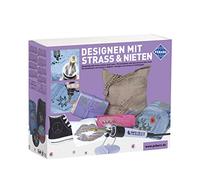 Pebaro 0259 Strass Set, Strasskolben, 12 Aufsätze für verschiedene Größen, 1.440 Strasssteine, Nieten; Hotfix Applikator Glitzersteine auf Stoff, Leder, Papier etc., Kreativ Set, Basteln, Designen