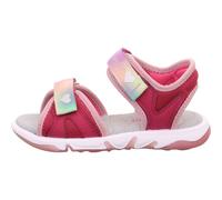 Sandale SUPERFIT "PEBBLES WMS: mittel" Gr. 32, rot, rosa Kinder Schuhe mit süßen Glitzerverschlüssen (49335440-32)