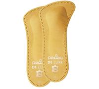 Pedag 123 De Luxe 3/4-Einlegesohle aus Leder mit Mittelfu polster, L ngsgew lbest tze, Hellbraun, Damen 10/Herren 7