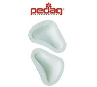 pedag T-Form Leder Pelotte weiß Doppelpack - für mittlere & hohe Längsgewölbe | nicht auftragendes Spreizfuß Polster, ideal bei wenig Platz im Schuh | unterstützt das Quergewölbe